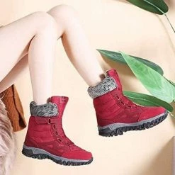 Nuheel® Hiking Trekking Boots For Women Lace Up Lightweight Trekking Walking Sneakers