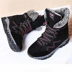 Nuheel® Hiking Trekking Boots For Women Lace Up Lightweight Trekking Walking Sneakers