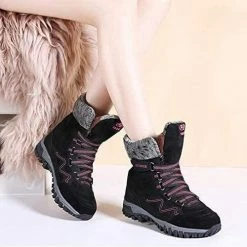 Nuheel® Hiking Trekking Boots For Women Lace Up Lightweight Trekking Walking Sneakers