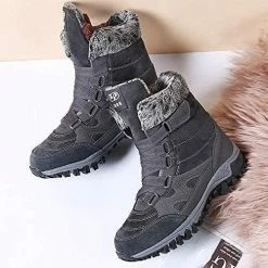 Nuheel® Hiking Trekking Boots For Women Lace Up Lightweight Trekking Walking Sneakers