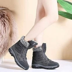 Nuheel® Hiking Trekking Boots For Women Lace Up Lightweight Trekking Walking Sneakers