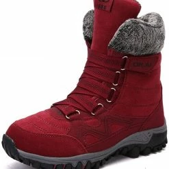 Nuheel® Hiking Trekking Boots For Women Lace Up Lightweight Trekking Walking Sneakers