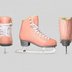 Nuheel® Nuheel Leather Children'S Men'S Skate Shoes Women'S Ice Skates Beginner Figure Skates Stainless Steel Blade Size: Children 11C- Man 10 Woman