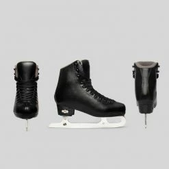 Nuheel® Nuheel Leather Children'S Men'S Skate Shoes Women'S Ice Skates Beginner Figure Skates Stainless Steel Blade Size: Children 11C- Man 10 Woman