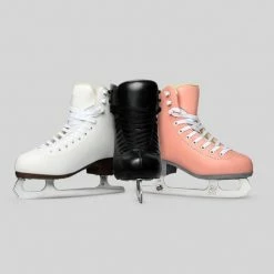 Nuheel® Nuheel Leather Children'S Men'S Skate Shoes Women'S Ice Skates Beginner Figure Skates Stainless Steel Blade Size: Children 11C- Man 10 Woman