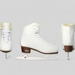 Nuheel® Nuheel Leather Children'S Men'S Skate Shoes Women'S Ice Skates Beginner Figure Skates Stainless Steel Blade Size: Children 11C- Man 10 Woman