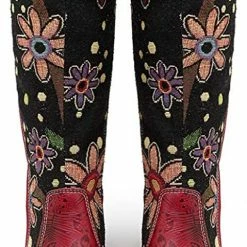 Nuheel® Womens Bohemian Knee High Boots Leather Block Heel Long Booties