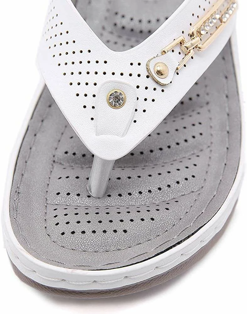 Nuheel® Woman Wedge Sandals For Women Clip Toe Platform Flip Flops Summer Boho Beach Sandals 12 Nuheel® Woman Wedge Sandals For Women Clip Toe Platform Flip Flops Summer Boho Beach Sandals