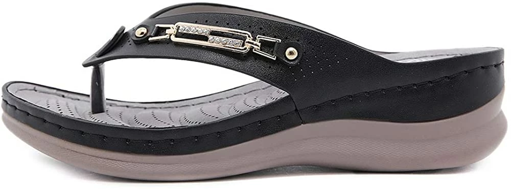 Nuheel® Woman Wedge Sandals For Women Clip Toe Platform Flip Flops Summer Boho Beach Sandals 25 Nuheel® Woman Wedge Sandals For Women Clip Toe Platform Flip Flops Summer Boho Beach Sandals
