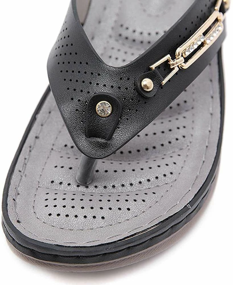 Nuheel® Woman Wedge Sandals For Women Clip Toe Platform Flip Flops Summer Boho Beach Sandals 26 Nuheel® Woman Wedge Sandals For Women Clip Toe Platform Flip Flops Summer Boho Beach Sandals