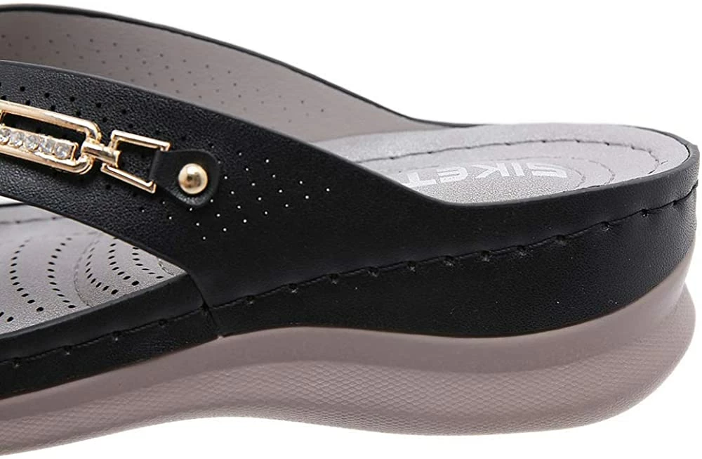 Nuheel® Woman Wedge Sandals For Women Clip Toe Platform Flip Flops Summer Boho Beach Sandals 27 Nuheel® Woman Wedge Sandals For Women Clip Toe Platform Flip Flops Summer Boho Beach Sandals