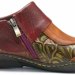 Nuheel® Leather Loafer Flat Shoes Women's Moccasin Retro Handmade Printing Woman 55 Nuheel® Leather Loafer Flat Shoes Women's Moccasin Retro Handmade Printing Woman