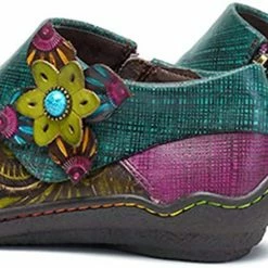 Nuheel® Leather Loafer Flat Shoes Women's Moccasin Retro Handmade Printing Woman 49 Nuheel® Leather Loafer Flat Shoes Women's Moccasin Retro Handmade Printing Woman