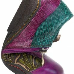 Nuheel® Leather Loafer Flat Shoes Women's Moccasin Retro Handmade Printing Woman 50 Nuheel® Leather Loafer Flat Shoes Women's Moccasin Retro Handmade Printing Woman