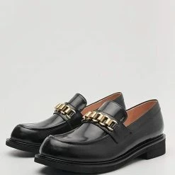 Nuheel® Nuheel Leather Round Head Loafers For Women Designer Shoes 11