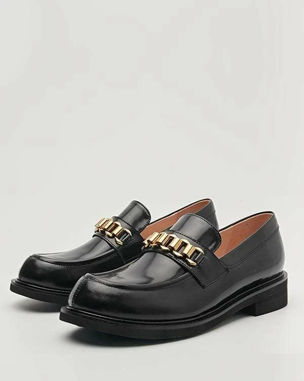 Nuheel® Nuheel Leather Round Head Loafers For Women Designer Shoes 11 4 Nuheel® Nuheel Leather Round Head Loafers For Women Designer Shoes 11