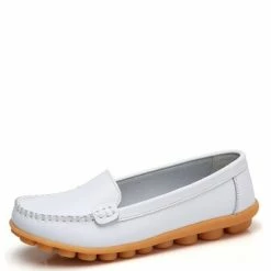 Nuheel® Single Shoes Nuheel Leather Nursing Shoes Plus Size Loafers For Women Casual Shoes 11.5