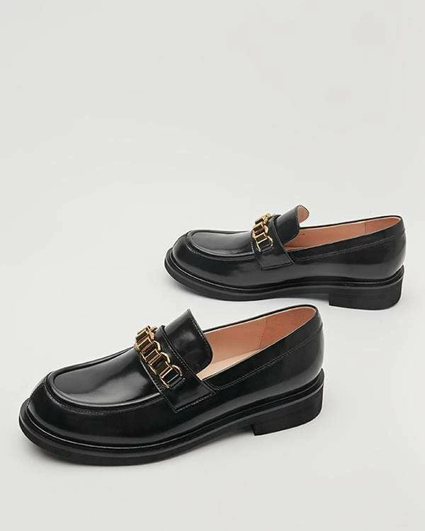 Nuheel® Nuheel Leather Round Head Loafers For Women Designer Shoes 11 5 Nuheel® Nuheel Leather Round Head Loafers For Women Designer Shoes 11