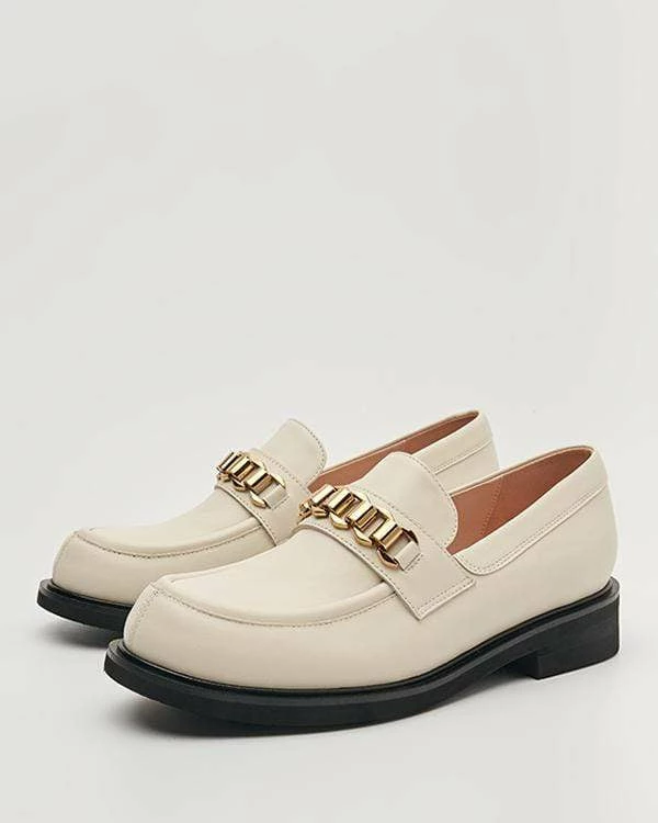 Nuheel® Nuheel Leather Round Head Loafers For Women Designer Shoes 11 9 Nuheel® Nuheel Leather Round Head Loafers For Women Designer Shoes 11