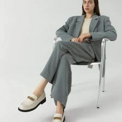 Nuheel® Nuheel Leather Round Head Loafers For Women Designer Shoes 11 26 Nuheel® Nuheel Leather Round Head Loafers For Women Designer Shoes 11