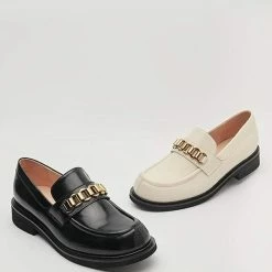 Nuheel® Nuheel Leather Round Head Loafers For Women Designer Shoes 11 27 Nuheel® Nuheel Leather Round Head Loafers For Women Designer Shoes 11