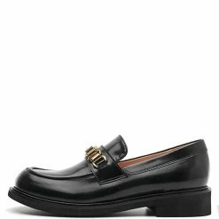 Nuheel® Nuheel Leather Round Head Loafers For Women Designer Shoes 11