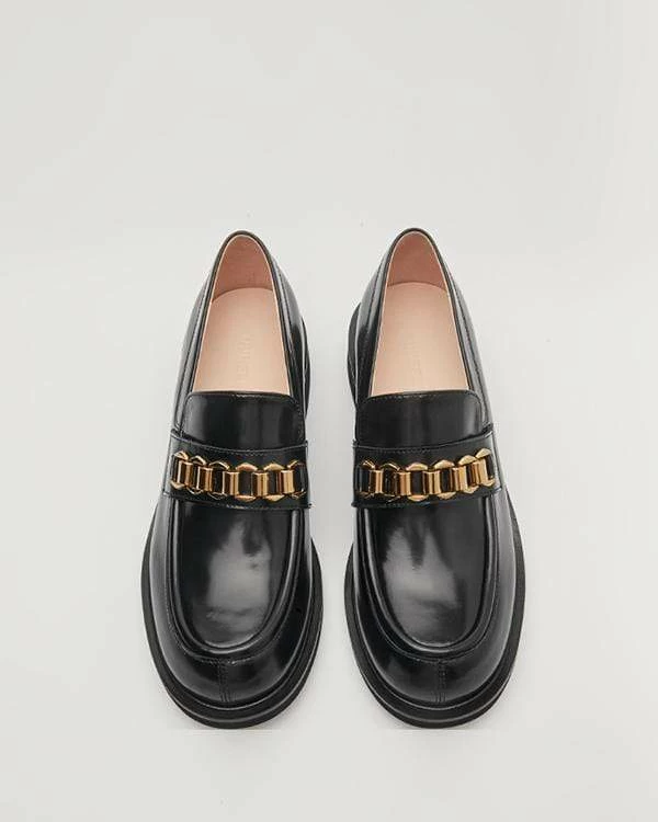 Nuheel® Nuheel Leather Round Head Loafers For Women Designer Shoes 11 6 Nuheel® Nuheel Leather Round Head Loafers For Women Designer Shoes 11