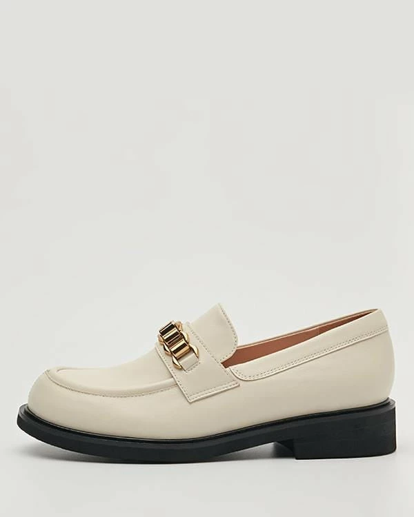 Nuheel® Nuheel Leather Round Head Loafers For Women Designer Shoes 11 8 Nuheel® Nuheel Leather Round Head Loafers For Women Designer Shoes 11