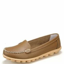 Nuheel® Single Shoes Nuheel Leather Nursing Shoes Plus Size Loafers For Women Casual Shoes 11.5