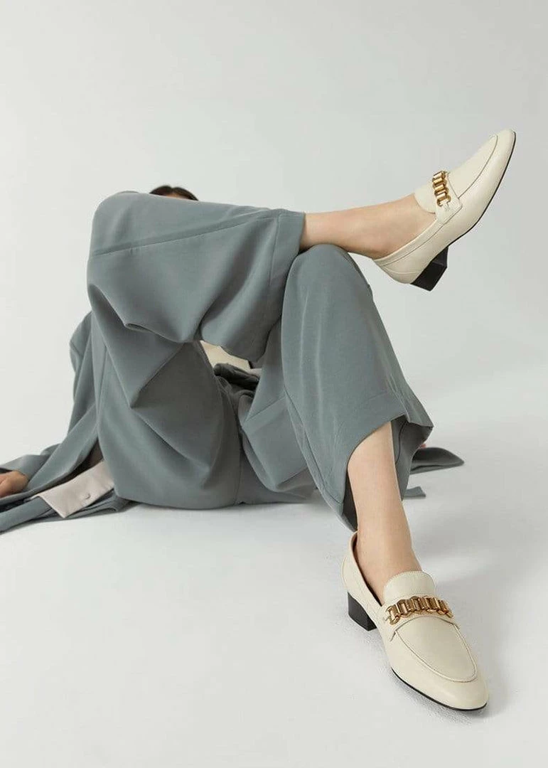 Nuheel® Nuheel Leather Penny Loafers For Women Flats Chain Designers Shoes 11 11 Nuheel® Nuheel Leather Penny Loafers For Women Flats Chain Designers Shoes 11