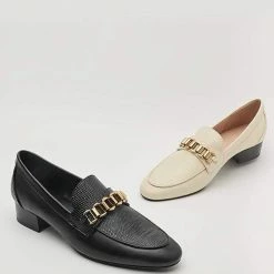 Nuheel® Nuheel Leather Penny Loafers For Women Flats Chain Designers Shoes 11 33 Nuheel® Nuheel Leather Penny Loafers For Women Flats Chain Designers Shoes 11