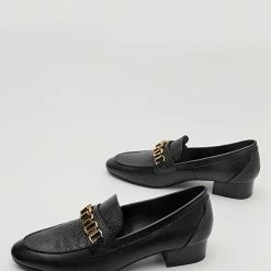 Nuheel® Nuheel Leather Penny Loafers For Women Flats Chain Designers Shoes 11 30 Nuheel® Nuheel Leather Penny Loafers For Women Flats Chain Designers Shoes 11