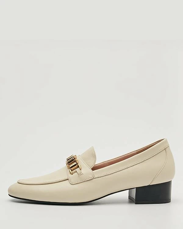 Nuheel® Nuheel Leather Penny Loafers For Women Flats Chain Designers Shoes 11 8 Nuheel® Nuheel Leather Penny Loafers For Women Flats Chain Designers Shoes 11