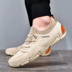 Nuheel® Man Men's Leather Loafers Causal Shoes Slip On Penny Loafers