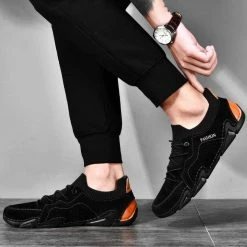 Nuheel® Man Men's Leather Loafers Causal Shoes Slip On Penny Loafers