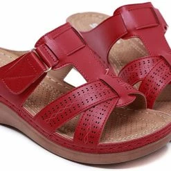 Nuheel® Woman Women's Slide Sandals Platform Wedge Shoes Slip On Casual Walking Sandals