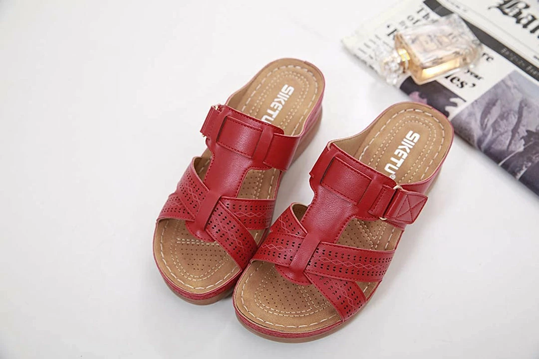 Nuheel® Woman Women's Slide Sandals Platform Wedge Shoes Slip On Casual Walking Sandals 6 Nuheel® Woman Women's Slide Sandals Platform Wedge Shoes Slip On Casual Walking Sandals