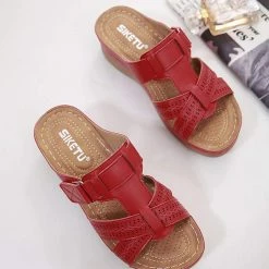 Nuheel® Woman Women's Slide Sandals Platform Wedge Shoes Slip On Casual Walking Sandals 34 Nuheel® Woman Women's Slide Sandals Platform Wedge Shoes Slip On Casual Walking Sandals