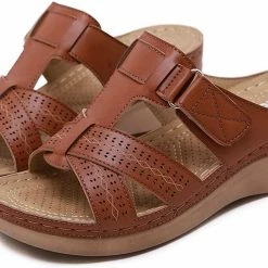 Nuheel® Woman Women's Slide Sandals Platform Wedge Shoes Slip On Casual Walking Sandals 38 Nuheel® Woman Women's Slide Sandals Platform Wedge Shoes Slip On Casual Walking Sandals