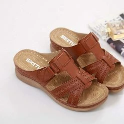 Nuheel® Woman Women's Slide Sandals Platform Wedge Shoes Slip On Casual Walking Sandals 40 Nuheel® Woman Women's Slide Sandals Platform Wedge Shoes Slip On Casual Walking Sandals