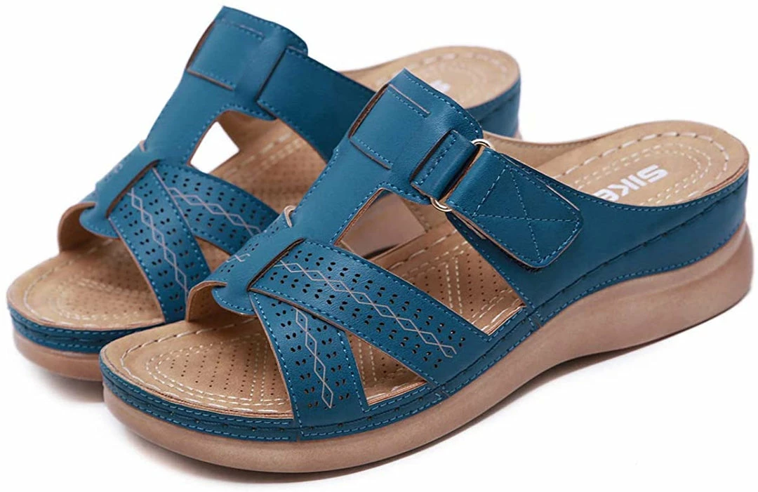 Nuheel® Woman Women's Slide Sandals Platform Wedge Shoes Slip On Casual Walking Sandals 18 Nuheel® Woman Women's Slide Sandals Platform Wedge Shoes Slip On Casual Walking Sandals