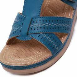 Nuheel® Woman Women's Slide Sandals Platform Wedge Shoes Slip On Casual Walking Sandals 46 Nuheel® Woman Women's Slide Sandals Platform Wedge Shoes Slip On Casual Walking Sandals