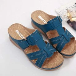 Nuheel® Woman Women's Slide Sandals Platform Wedge Shoes Slip On Casual Walking Sandals 47 Nuheel® Woman Women's Slide Sandals Platform Wedge Shoes Slip On Casual Walking Sandals