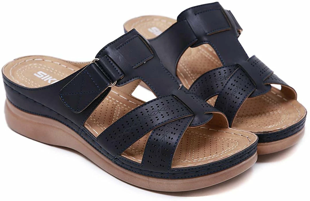 Nuheel® Woman Women's Slide Sandals Platform Wedge Shoes Slip On Casual Walking Sandals 25 Nuheel® Woman Women's Slide Sandals Platform Wedge Shoes Slip On Casual Walking Sandals