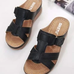 Nuheel® Woman Women's Slide Sandals Platform Wedge Shoes Slip On Casual Walking Sandals 55 Nuheel® Woman Women's Slide Sandals Platform Wedge Shoes Slip On Casual Walking Sandals