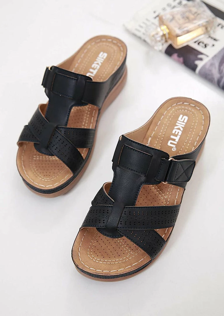 Nuheel® Woman Women's Slide Sandals Platform Wedge Shoes Slip On Casual Walking Sandals 28 Nuheel® Woman Women's Slide Sandals Platform Wedge Shoes Slip On Casual Walking Sandals