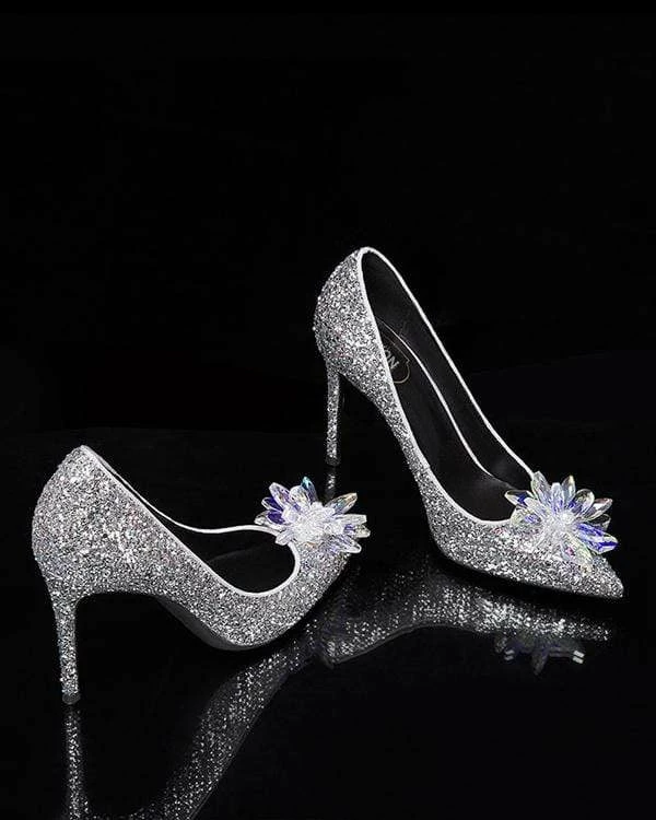 Nuheel® Nuheel Crystal Bridal Shoes Sheepskin Wedding Shoes For Bride Stiletto Bridesmaid Shoes 12 7 Nuheel® Nuheel Crystal Bridal Shoes Sheepskin Wedding Shoes For Bride Stiletto Bridesmaid Shoes 12