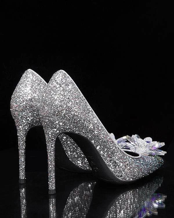 Nuheel® Nuheel Crystal Bridal Shoes Sheepskin Wedding Shoes For Bride Stiletto Bridesmaid Shoes 12 8 Nuheel® Nuheel Crystal Bridal Shoes Sheepskin Wedding Shoes For Bride Stiletto Bridesmaid Shoes 12