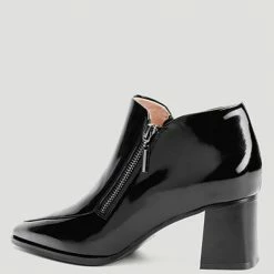 Nuheel® Nuheel Leather Booties For Women Ankle Boots Designer Booties Black 11 Ankle & Bootie