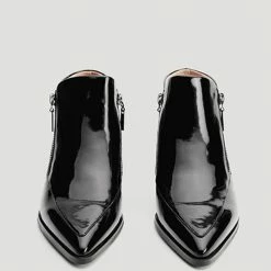 Nuheel® Nuheel Leather Booties For Women Ankle Boots Designer Booties Black 11 Ankle & Bootie